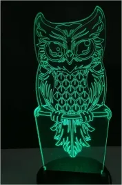 lampka-led-3d-madra-sowa-hologram-nocny