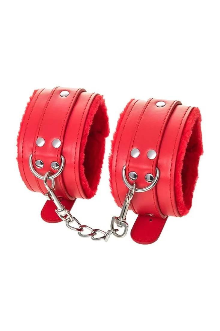 anonymo-handcuffs-pu-leather-red-27-cm-marka-inna
