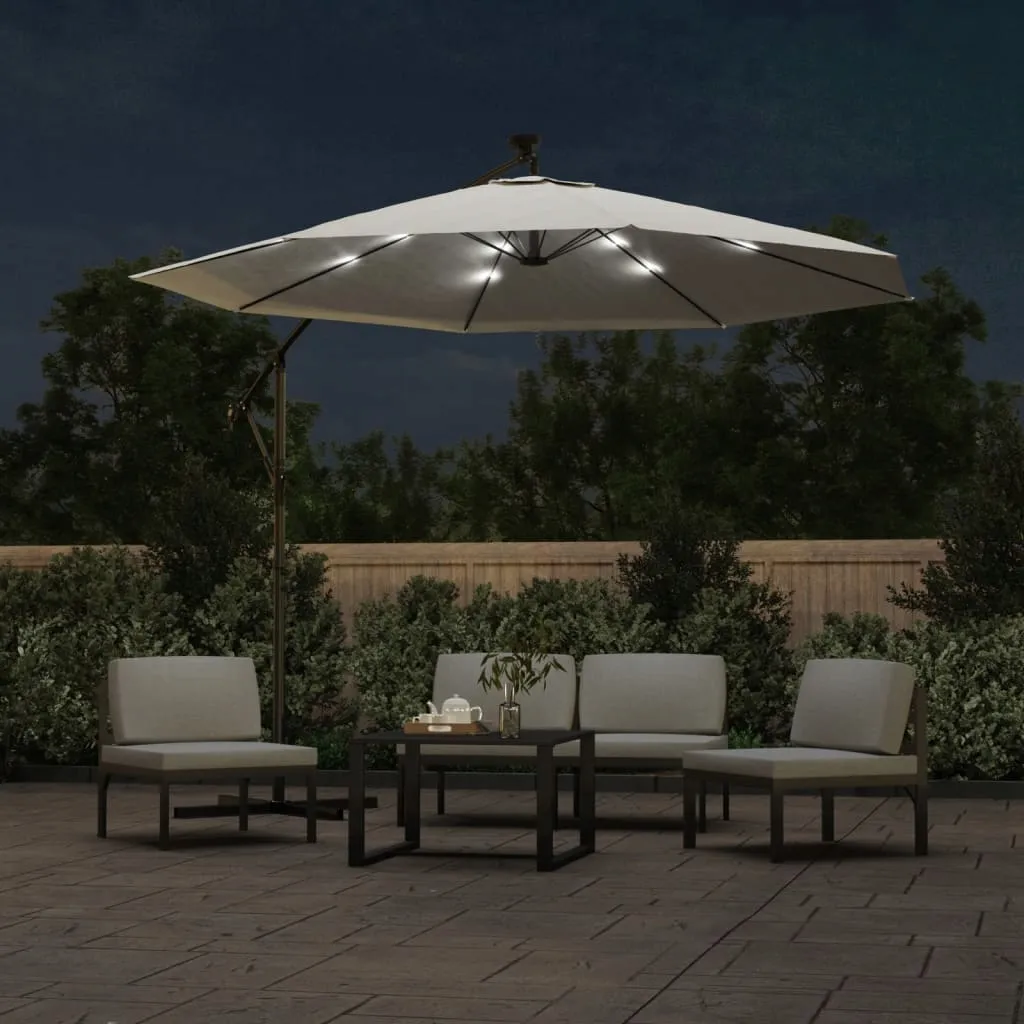 parasol-ogrodowy-led-300cm-piaskowy-stan-nowy