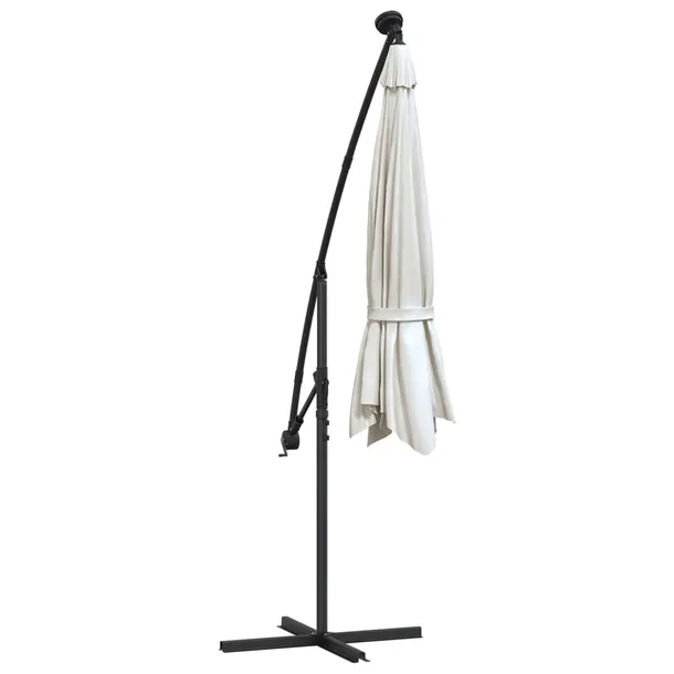 parasol-ogrodowy-led-300cm-piaskowy-stan-nowy-wysokosc-produktu-254-cm