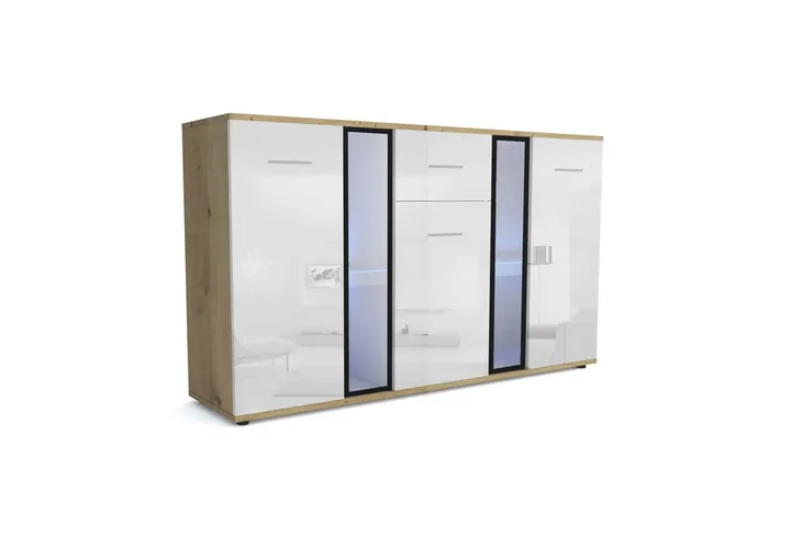 komoda-do-salonu-bialy-artisan-polysk-solid-stan-nowy