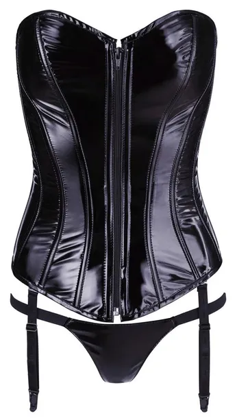 vinyl-corset-black-m-wzor-dominujacy-bez-wzoru