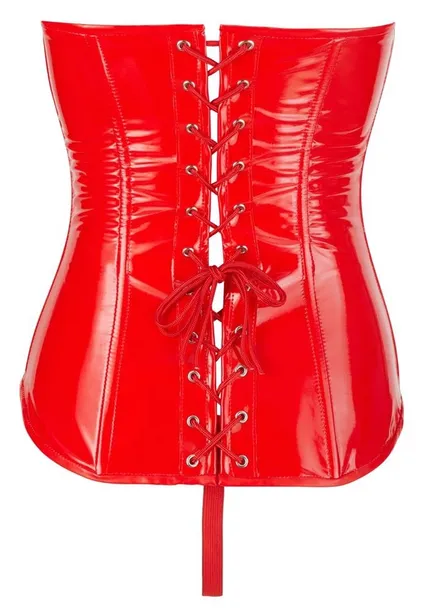 vinyl-corset-red-s-model-brak