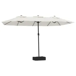 podwojny-parasol-ogrodowy-449-x-265-cm-piaskowy-bialy-ciemnoszary