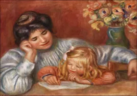 writing-lesson-auguste-renoir-plakat-40x50-cm
