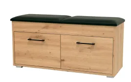 szafka-na-buty-siedzisko-segovia-dab-artisan-zlozona-czarne-uchwyty