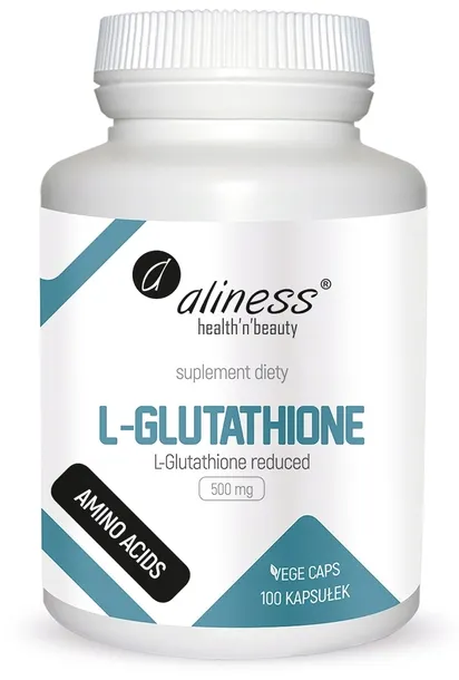 L-Glutathione reduced 500 mg x 100 kapsułek ALINESS