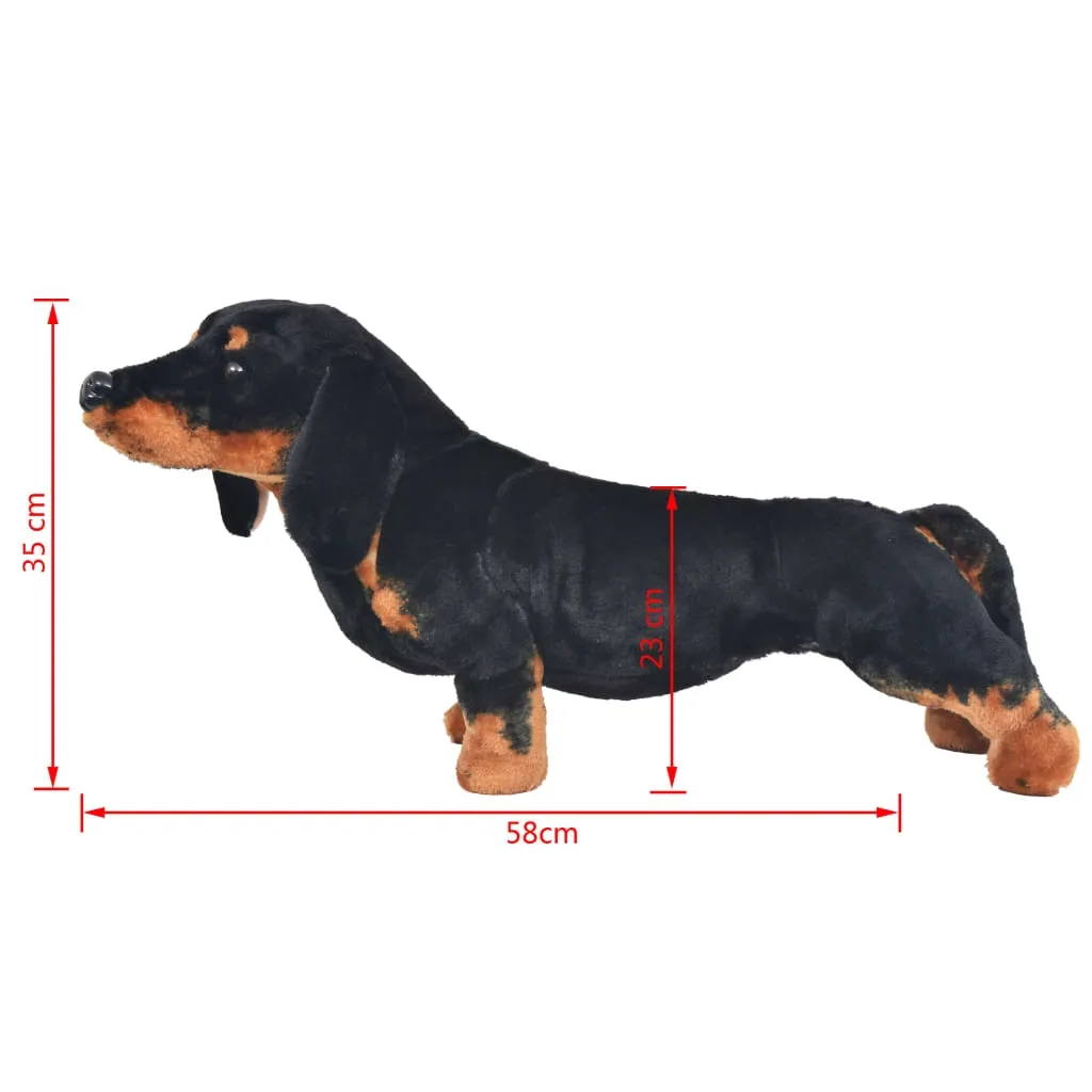 pluszowy-jamnik-stojacy-czarny-xxl-stan-nowy