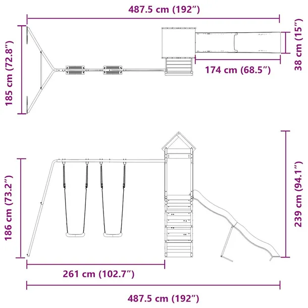 plac-zabaw-do-ogrodu-lite-drewno-sosnowe-marka-vidaxl-stan-nowy