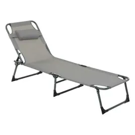 lezak-plazowy-asco-szary-z-poduszka-skladany-3-stopniowy