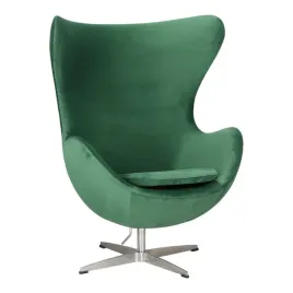 fotel-jajo-velvet-zielone-srebrna-podstawa