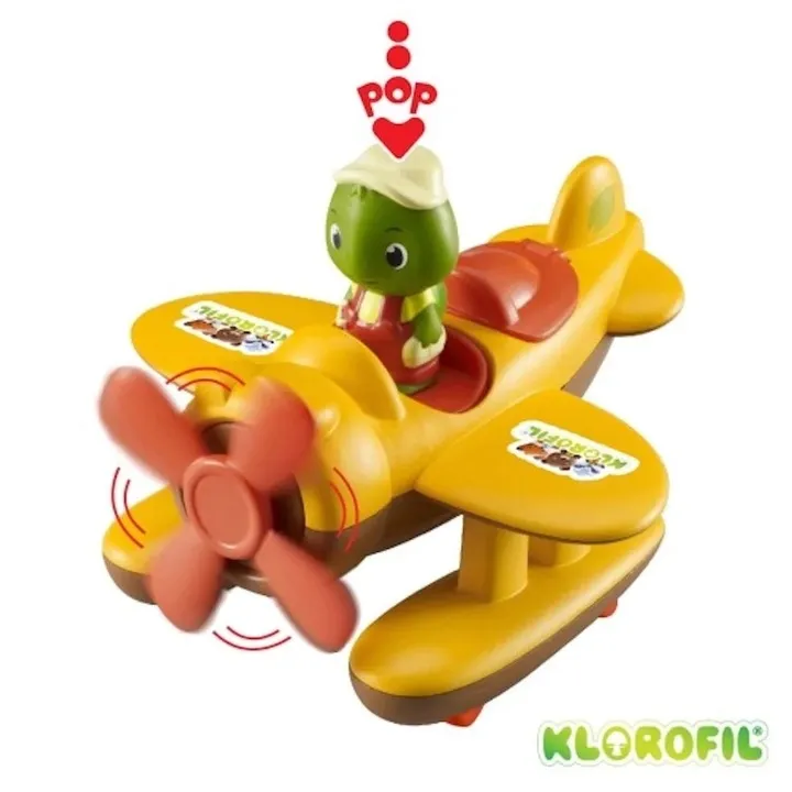 hydroplan-samolot-na-kolkach-z-figurka-klorofil-stan-nowy