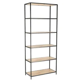 regal-oxford-iv-6-polek-dab-czarny-77x185x35-cm