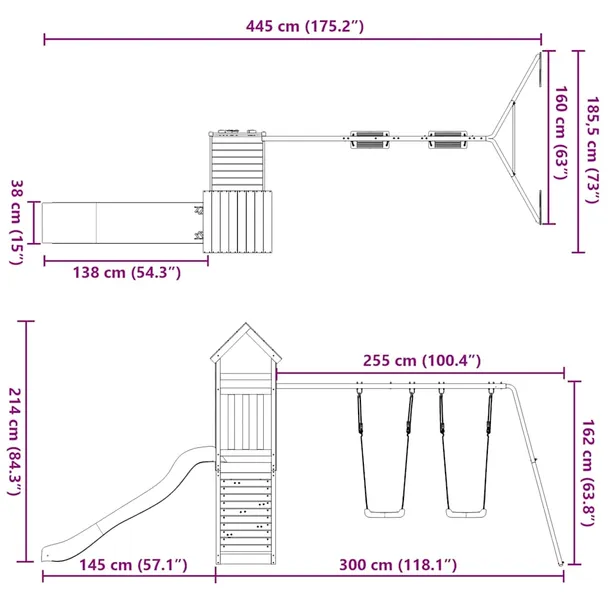 plac-zabaw-do-ogrodu-impregnowane-drewno-sosnowe-marka-vidaxl-stan-nowy