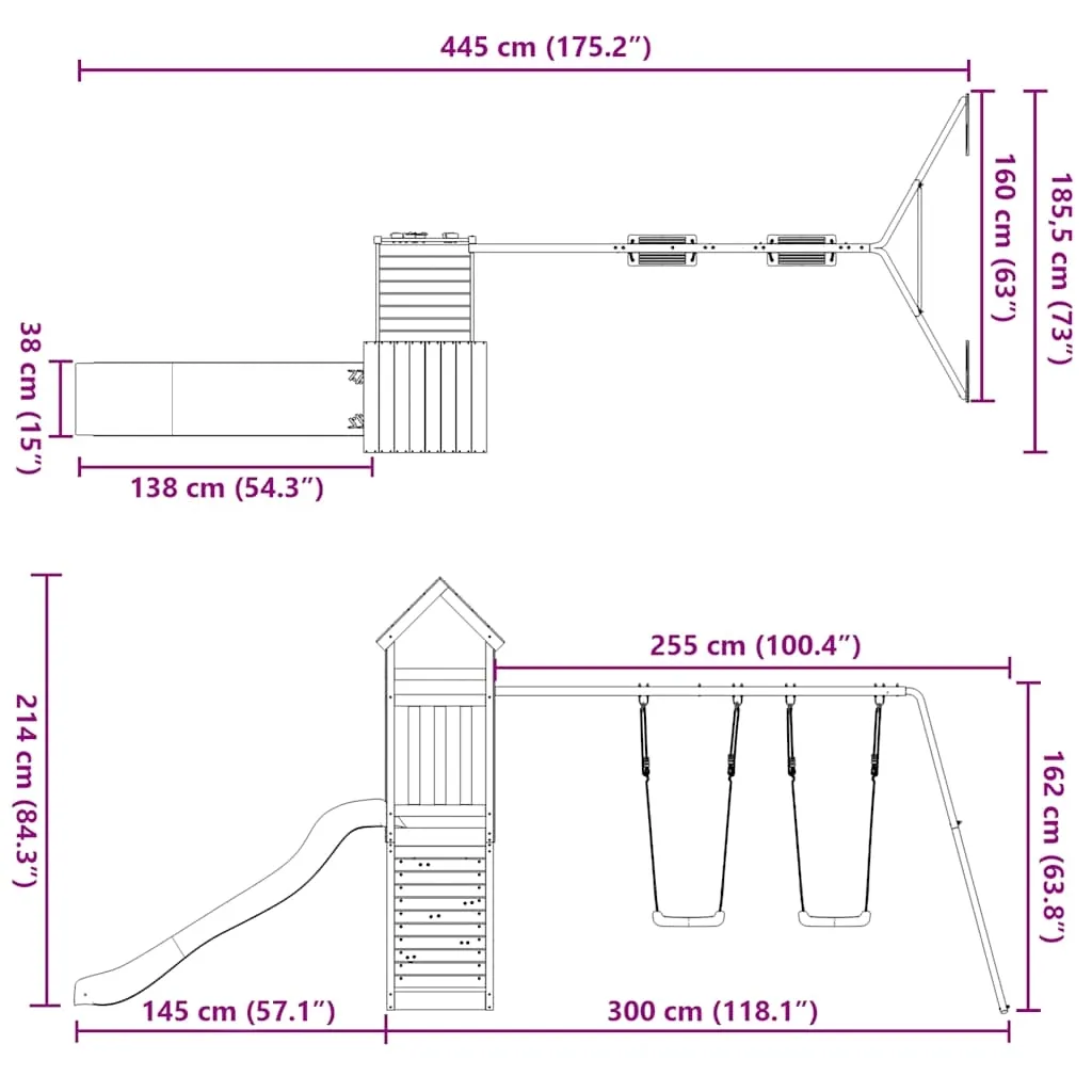 plac-zabaw-do-ogrodu-impregnowane-drewno-sosnowe