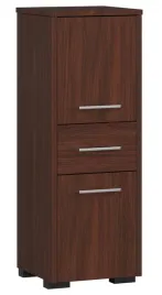 szafka-lazienkowa-slupek-fin-regal-85-cm-2-drzwi-1-szuflada-3-polki-wenge