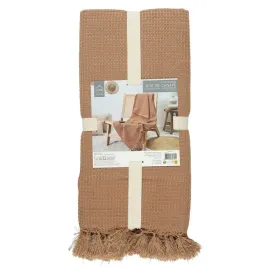 narzuta-na-lozko-120x150-cm-ochra-waflowana-faktura