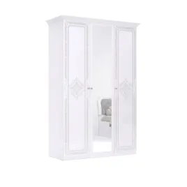 szafa-3-drzwiowa-diamante-147cm-z-lustrem-biala-z-nadrukiem