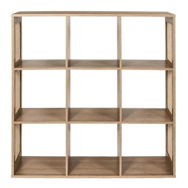 regal-klaus-9-polek-naturalny-material-plyta-mdf