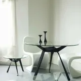 stol-troy-90cm-transparentny-czarny-stan-nowy