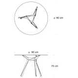 stol-troy-90cm-transparentny-czarny-szerokosc-mebla-90-cm