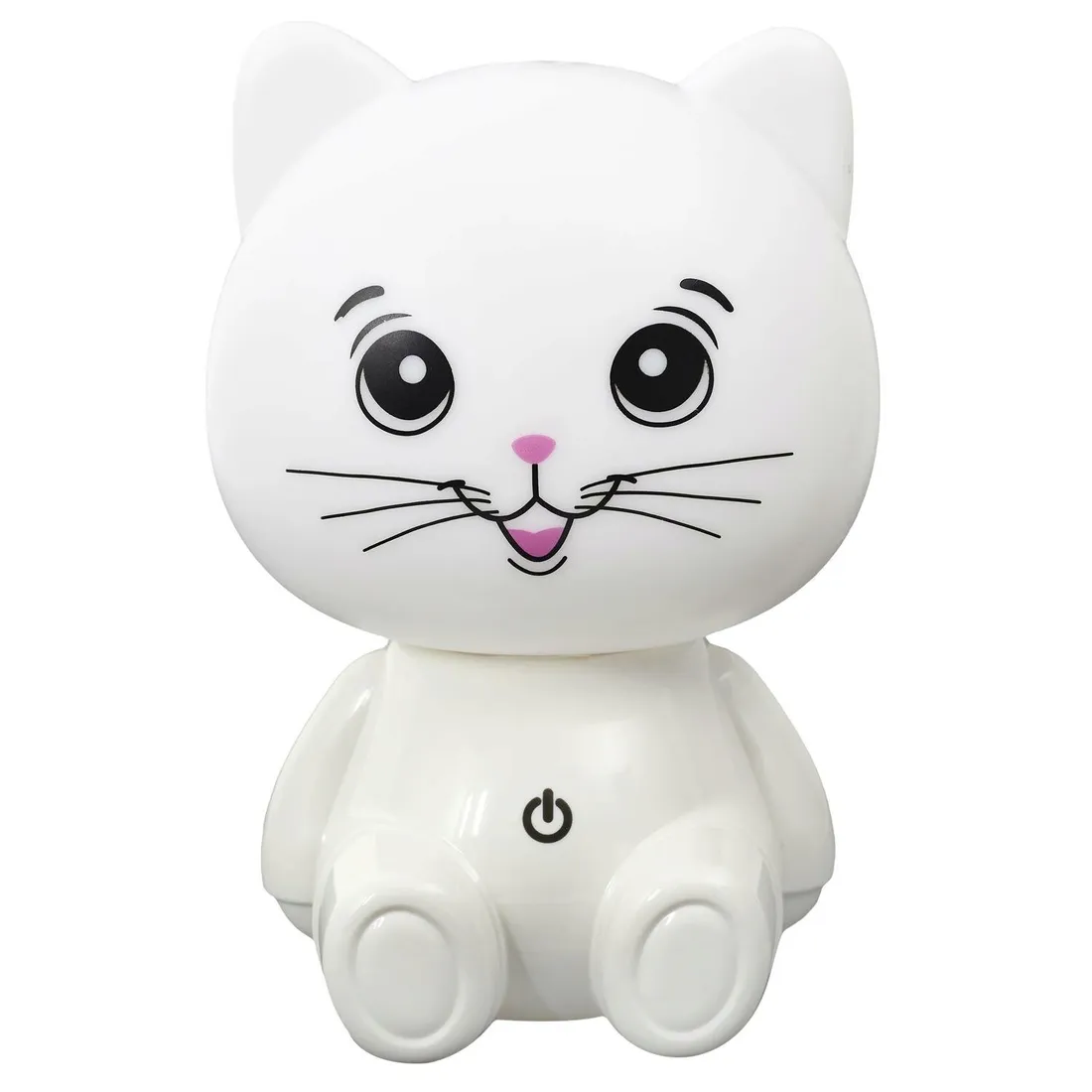 lampka-nocna-kot-usb-led-biala