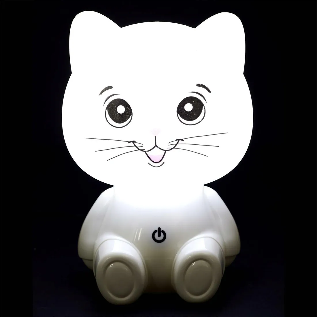 lampka-nocna-kot-usb-led-biala