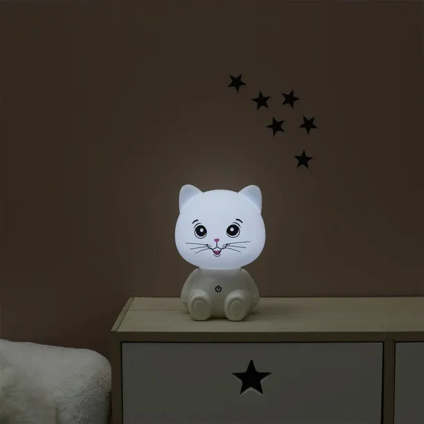 lampka-nocna-kot-usb-led-biala-stan-nowy-kolor-bialy