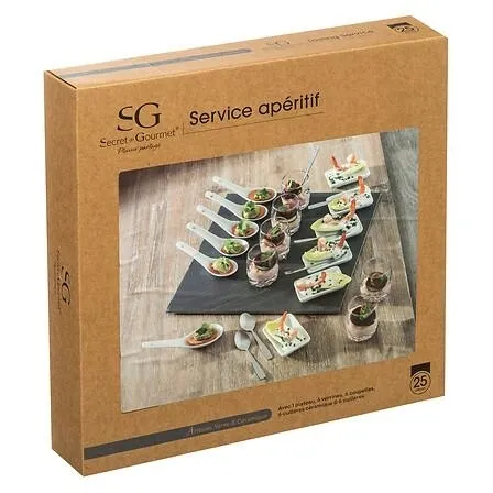 zestaw-do-przekasek-lupek-25-elementow-marka-secret-de-gourmet