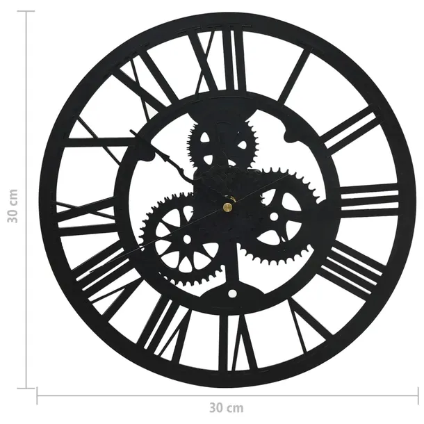 zegar-scienny-czarny-30-cm-akrylowy-stan-nowy