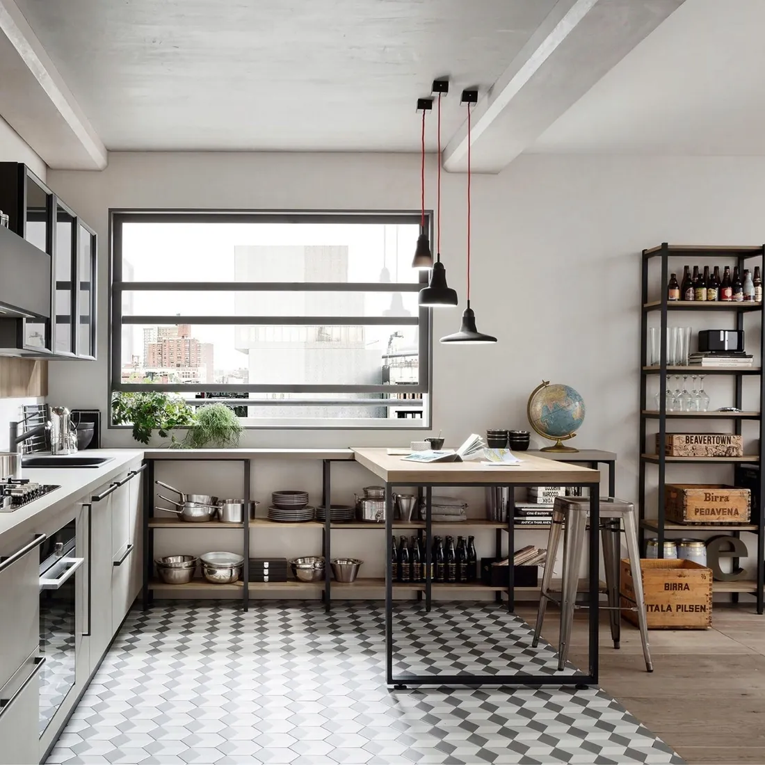 hoker-paris-66cm-metalowy-stolek-barowy-zolty-insp-tolix