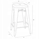 hoker-paris-66cm-metalowy-stolek-barowy-zolty-insp-tolix-stan-nowy-marka-d2-design