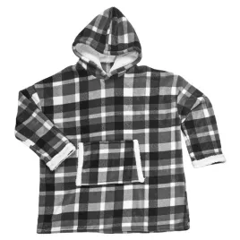 bluza-ocieplana-w-krate-snuddie-czarna