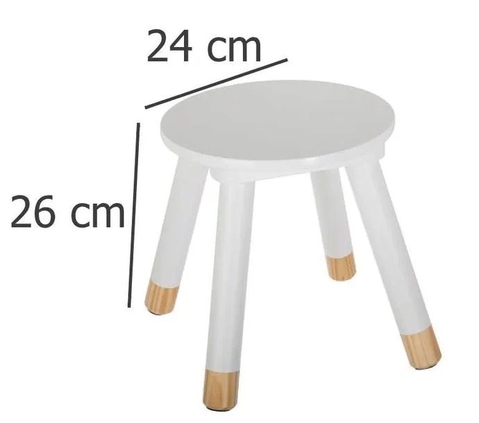 taboret-dzieciecy-douceur-bialy-glebokosc-siedziska-24-cm
