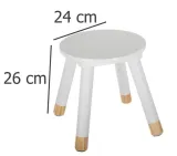 taboret-dzieciecy-douceur-bialy-glebokosc-siedziska-24-cm