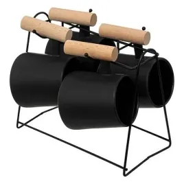 stojak-z-4-filizankami-dariele-220-ml-czarny