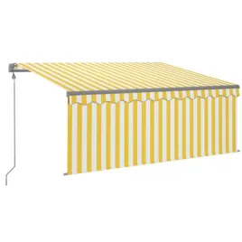 markiza-ogrodowa-zwijana-3x2-5m-zolto-biala-aluminiowa