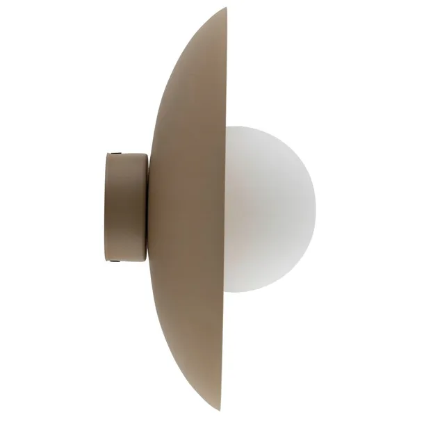 bezowy-kinkiet-1xg9-led-mleczny-szklany-klosz-nowoczesna-lampa-scienna-loft-glebokosc-produktu-28-cm