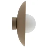 bezowy-kinkiet-1xg9-led-mleczny-szklany-klosz-nowoczesna-lampa-scienna-loft-glebokosc-produktu-28-cm