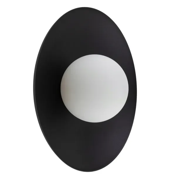 czarny-kinkiet-1xg9-led-mleczny-szklany-klosz-nowoczesna-lampa-scienna-loft-glebokosc-produktu-28-cm