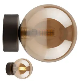 brazowy-kinkiet-szklany-klosz-1xg9-nowoczesna-lampa-scienna-do-salonu-loft