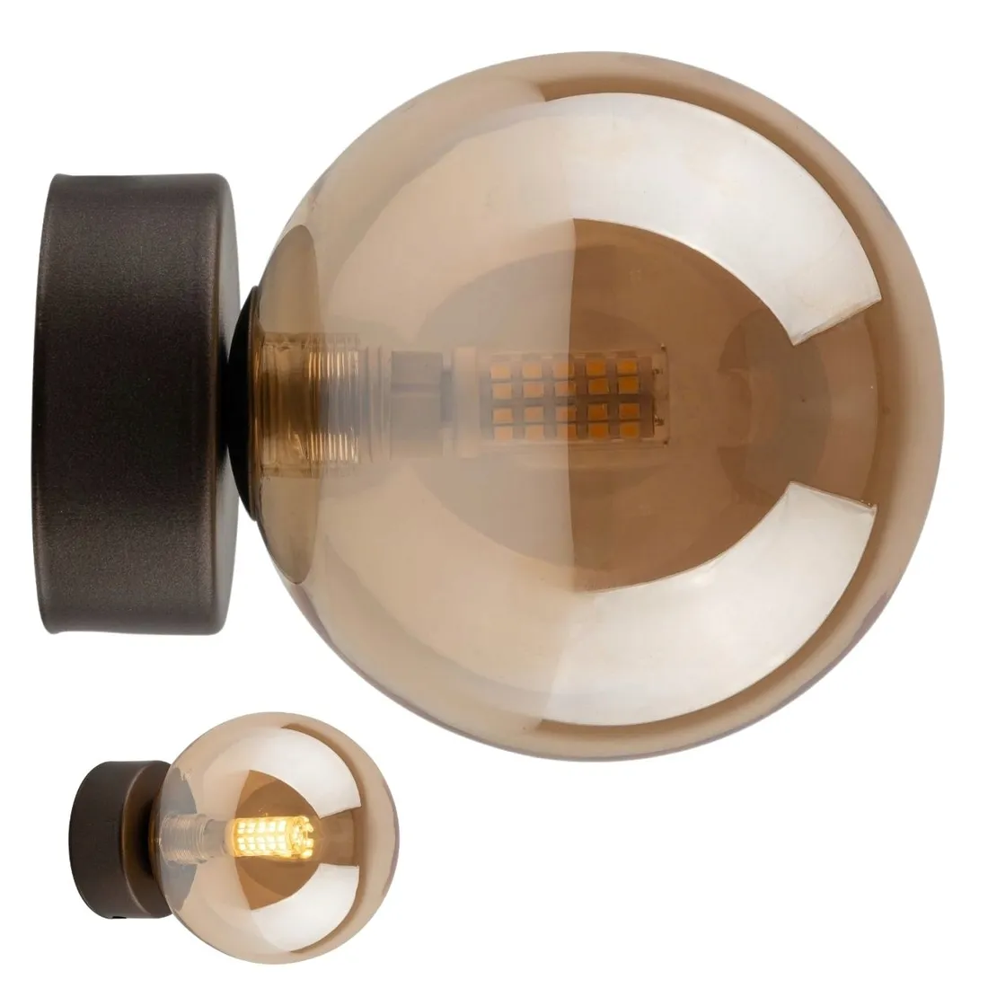 brazowy-kinkiet-szklany-klosz-1xg9-nowoczesna-lampa-scienna-do-salonu-loft