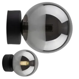 czarny-kinkiet-grafit-szklany-klosz-1xg9-nowoczesna-lampa-scienna-do-salonu