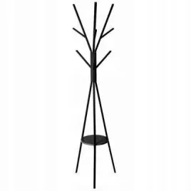 wieszak-z-polka-tree-czarny-zelazny-9-haczykow