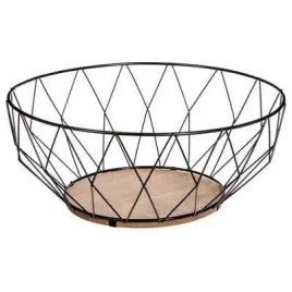 kosz-na-owoce-diamond-czarny-28cm-metalowy-misa