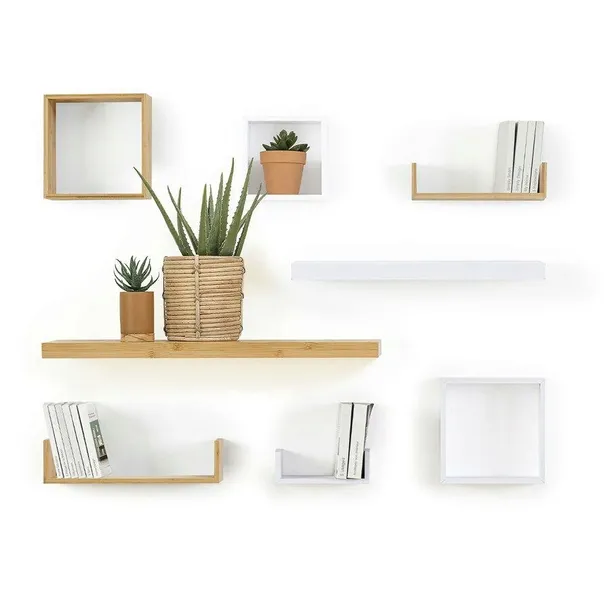 polka-scienna-samowiszaca-60cm-biala-material-plyta-mdf