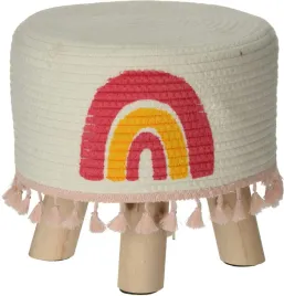 stolek-dzieciecy-tecza-bezowy-w-stylu-boho-fredzle