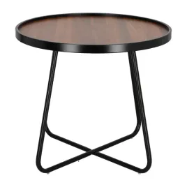 stolik-tamsai-60cm-orzech-czarny-minimalistyczny