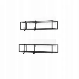 zestaw-2-polek-cubiko-czarne-metalowe-z-haczykami