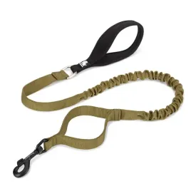 smycz-dla-psa-z-amortyzatorem-truelove-adventure-zielony-khaki